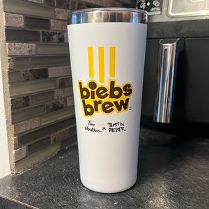 Biebs Brew x Tim Hortons Coffee Travel Mug